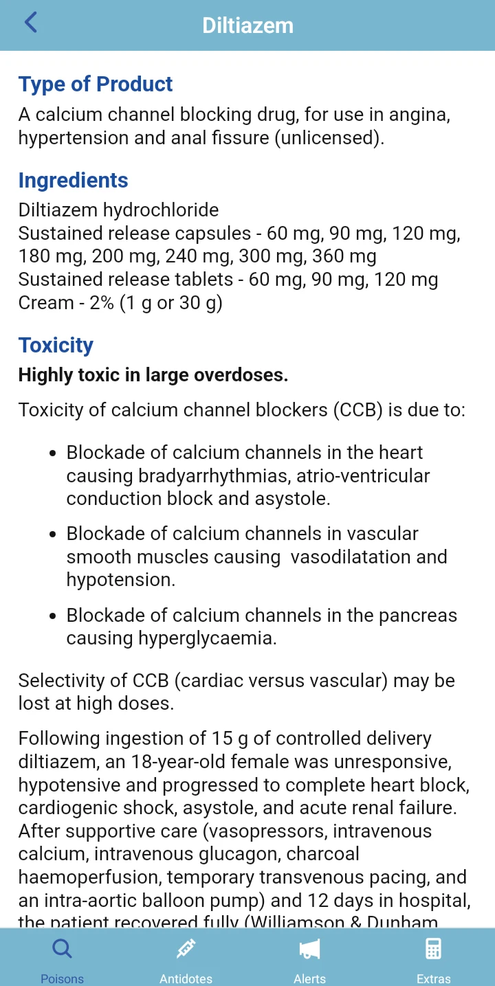 TOXBASE screenshot